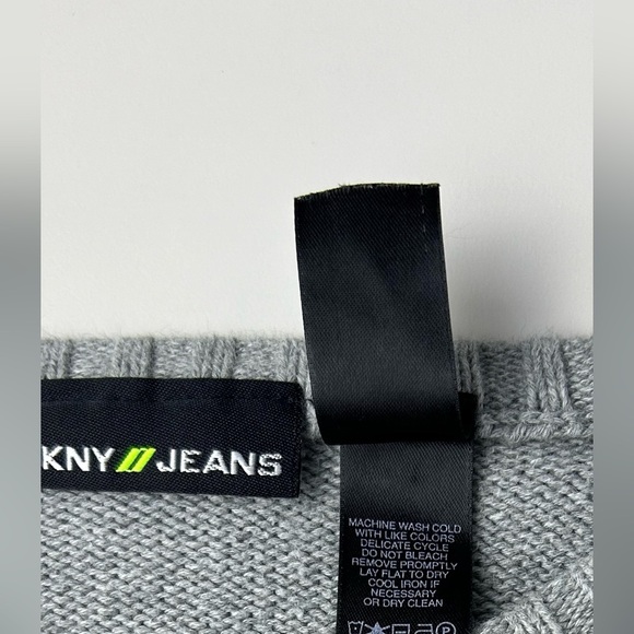 DKNY JEANS Men’s Logo Embroidered Sweater Size XXL - Picture 10 of 11